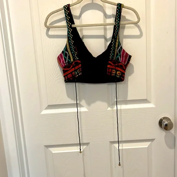 Boho crop top with Tiny bells - Picture 2 of 4